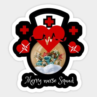 Merry nurse Squad Sticker